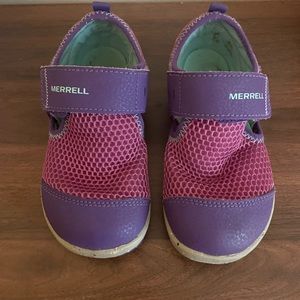 Merrell toddler girl Little Kid's Bare Steps H2O Sneaker sz 9.5W
